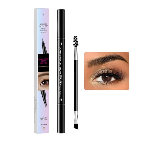 Eyebrow Pen, Natural Brows Eyebrows Pen, Long Lasting Smudge Proof Precision Shaping, Double Ended Cosmetic, Ideal for Sensitive Skin, Professional Makeup Use von Uonguon