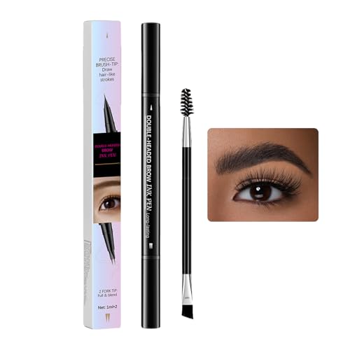 Eyebrow Pen, Natural Brows Eyebrows Pen, Long Lasting Smudge Proof Precision Shaping, Double Ended Cosmetic, Ideal for Sensitive Skin, Professional Makeup Use von Uonguon