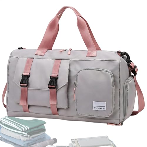 Lightweight Gym Duffel, Travel Duffel Bag for Men, Dry Wet Separation Duffel, Wet Dry Gym Bag, Large Weekend Duffel Bag, Carry on Travel Bag, Men's Gym Bag for Weekender Duffel Bag von Uonguon