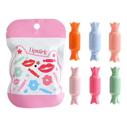 Makeup Lipstick Pills, 6X Velvet High Pigmented Lipsticks Kit, Matte Candy Lip Gloss Pills Set for Dating, Shopping And Appointments, Portabe Sturdy Design von Uonguon