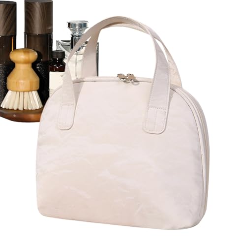 Travel Toiletry Bag, Cosmetic Storage Pouch, 9.45x3.94x7.87 Inches Portable Large-Capacity Design, Waterproof Interior, Toiletry Organizer Purse for Vacation Beach Home Bathroom von Uonguon