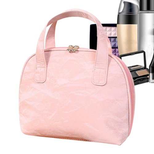 Travel Toiletry Bag, Cosmetic Storage Pouch, 9.45x3.94x7.87 Inches Portable Large-Capacity Design, Waterproof Interior, Toiletry Organizer Purse for Vacation Beach Home Bathroom von Uonguon