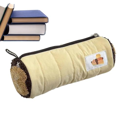 Uonguon Pen Organizer Case, Multifunctional Pencil Pouch, Stylish High Capacity Pencil Case, Portable and Sturdy Bag for Home and School,7.48x2.76x2.76 inches, Pink, Yellow von Uonguon