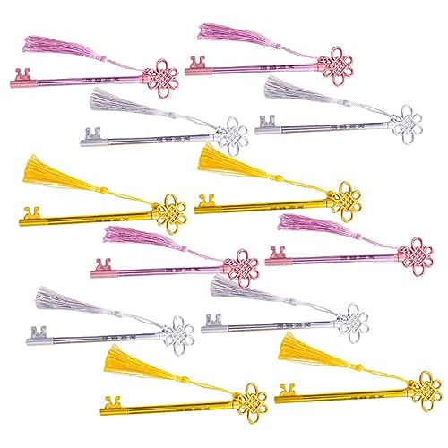 12 Stück Schwarze Tintenroller mit Chinesischem Knotendesign für Notizen und Journaling Ästhetische Stifte für Täglichen Gebrauch Ergonomisch und Komfortabel von Uonlytech