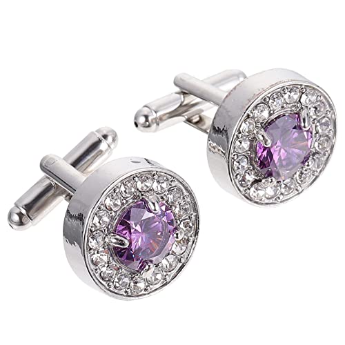 1Paar Manschettenknöpfe Legierung Einfache Dekorative Hemdknöpfe für Männer für Festliche Anlässe von Uonlytech