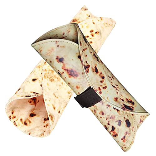 Uonlytech Tortilla Stiftemäppchen 2 Stück Tragbare Bleistiftrolle aus Canvas mit Großer Kapazität für Künstler und Schule Multifunktionale Stiftetasche für Buntstifte und Schreibutensilien von Uonlytech