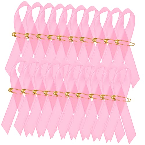 Uonlytech 1 Satz Pink Wear Logo Brustkrebs Für Frauen Brustkrebs Pins Brust Für Frauen Party Pink Ribbon Pins Brustkrebs Bewusstsein Brust Frau Bewusstsein Bänder Gold Polyester 200 Stück von Uonlytech