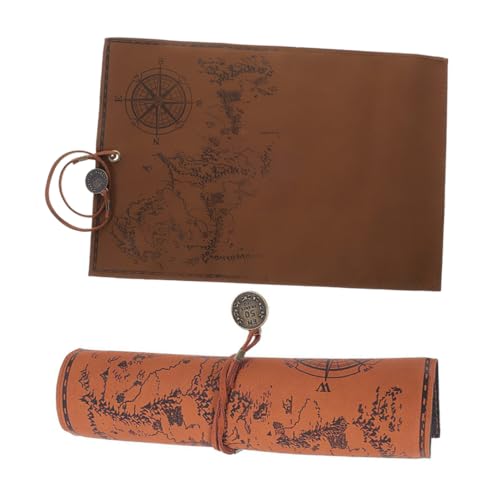 Uonlytech 1 Satz Retro Canvas Pen Bag Für Schreibwaren Gesteppt Studenten-stifttasche Tragbar Federmäppchen Stiftverpackungs-Organizer Stiftwickeltaschen Großer Bleistiftbeutel Leder 2 Stück von Uonlytech