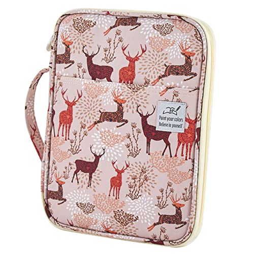 Uonlytech 1 Stück Schreibbeutel Mit Bleistiftbeutel Großes Federmäppchen Bleistift-Organizer-Tasche Tasche Für Zeichenstifte Bleistifte Schreibwaren Hochwertiges Oxford-Tuch Zufällige Farbe von Uonlytech