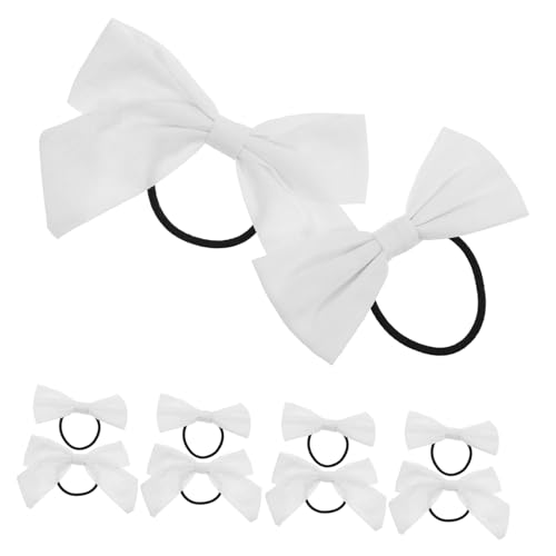 Uonlytech 10 Stück Haargummis mit Schleife für Frauen Dünne Haargummis für Mädchen Einfache Frisuren Diy Zubehör für Ztie Dye Projekte von Uonlytech