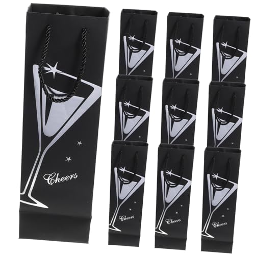 Uonlytech 10 Stück Weinaufbewahrungstaschen Papier Robuste Weinbeutel für Flaschen Feiern und Weinlagerung Uonlytech 10 Stück Weinaufbewahrungstaschen Papier Robuste Weinbeutel für Flaschen Feiern und Weinlagerung von Uonlytech