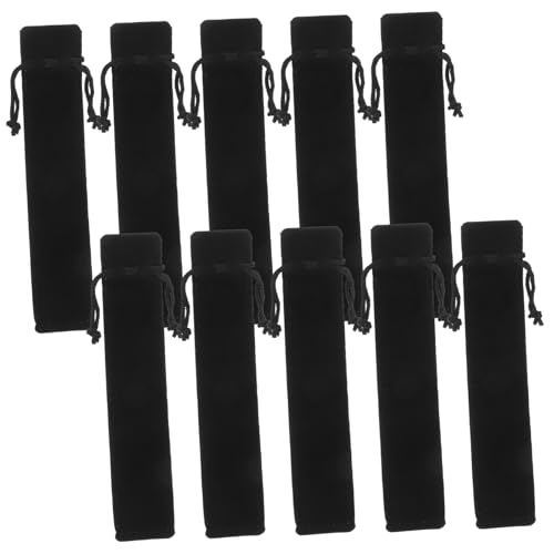 Uonlytech 100stücke Samt Stifthülle Mit Kordelzug Stiftbeutel Für Füllfederhalter Bleistifte Und Kugelschreiber Organizer-tasche Für Schule Büro Und Reisen von Uonlytech