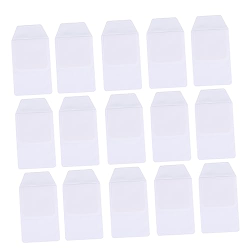Uonlytech 15Stücke PVC Transparent Auslaufsichere Stiftschutz für Ärzte und Krankenschwestern für Schule Weiß Praktisch und Langlebig Einfach zu Reinigen von Uonlytech