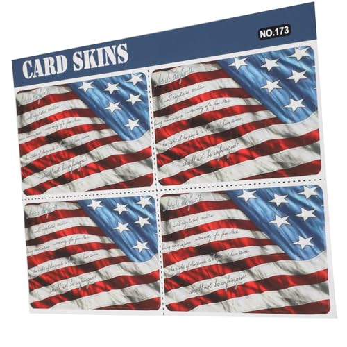 Uonlytech Us-Thema PVC-kreditkartenaufkleber Selbstklebend Kreditkartenhüllen Kartenhüllen Debitkartenaufkleber Kreditkartenschutz Debitkartenhüllen Kartenhüllendiy von Uonlytech