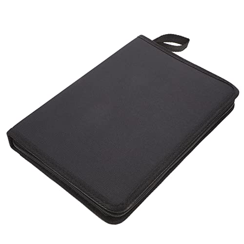 Uonlytech Faltbare Skizzenstiftetasche Für Mädchen 72 Fächer Schwarzes Canvas Praktischer Stiftebehälter Für Schule Und Kunstbedarf von Uonlytech
