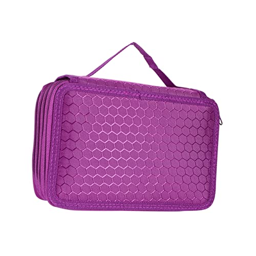 Uonlytech Federtasche Mit Fächern Aus Vierschichtige Stifthalter Mit Reißverschluss Praktische Stiftetasche Für Bleistifte Kugelschreiber Und Schreibwaren von Uonlytech