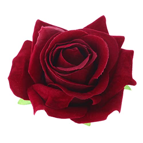 Uonlytech 2 1 Ansteckrose Rosenblume Haarspange Rote Herbst Haarspangen Blumenklammern Rosafarbene Haarspange Haarschmuck Aus Künstlichen Blumen Mexikanische Blumenkrone Mexiko Braut Mädchen von Uonlytech