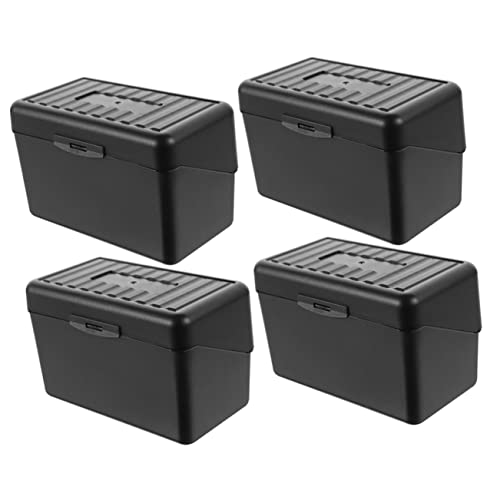 Uonlytech 2 Sätze Visitenkartenspeicherbox Id -kartenhalter Fall Inhaber Karteikartenetui Kartenhülle Für Kartenetui Aus Plastik Kartenaufbewahrungsbox Pp Black 2 Stücke * 2 von Uonlytech