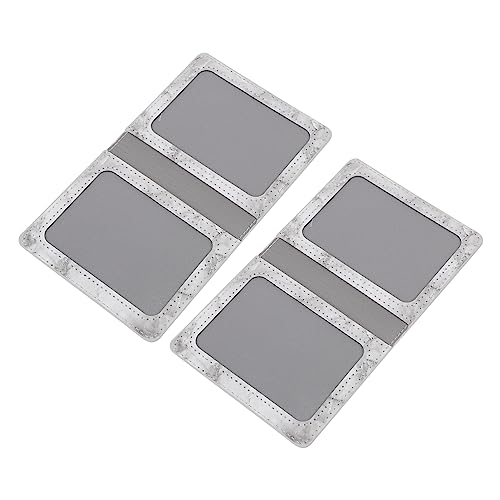 Uonlytech 2 Stück Ausweishüllen aus PU Leder Elegante Pass und Impfpasshüllen für Perfekten Schutz Ihrer Dokumente für Reisen und Wasserabweisend Leicht zu Reinigen von Uonlytech