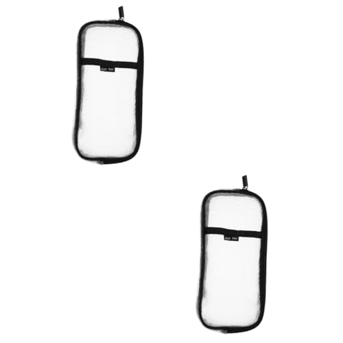 Uonlytech 2 Stück Mesh Federmäppchen mit Großer Kapazität Layer Bleistift Organizer für Stifte Kosmetik für Schule Reißfestem Material und Starkem Reißverschluss von Uonlytech