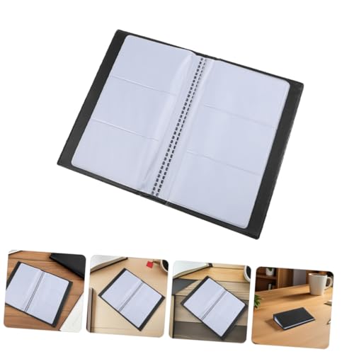 Uonlytech 2stücke Arbeitskartenhalter Aus Pu Visitenkartenheft Mit Mehrfachspeicher Kartenorganizer Für Männer Und Frauen Tragbar Visitenkartenbuchhalter Für Täglichen Gebrauch von Uonlytech