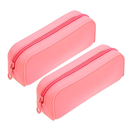 Uonlytech 2stücke Federmäppchen Aus Silikon Ästhetische Bleistiftbeutel Großes Fassungsvermögen Für Stifte Lineale Notizen Und Radiergummis Praktisch Und Tragbar Für Erwachsene Und Studenten von Uonlytech