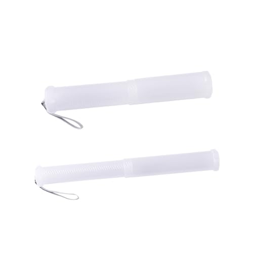 Uonlytech 2 Stück Transparente Ausziehbare Stiftebox Großer Stauraum Leichter Kunststoff Tragbar für Schüler Künstler Makeup Pinsel aufbewahrung Praktisches Aufbewahrungsgehäuse von Uonlytech