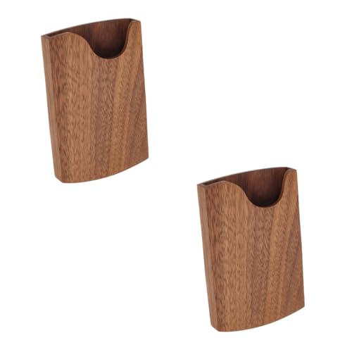 Uonlytech 2 Stück Visitenkartenetui Aus Holz Mini Slots Name Visitenkarteninhaber Visitenkartenhalter Ausweis Nennen Sie Kartenhalter Schreibtisch Personifizieren Taschenkartenhalter von Uonlytech