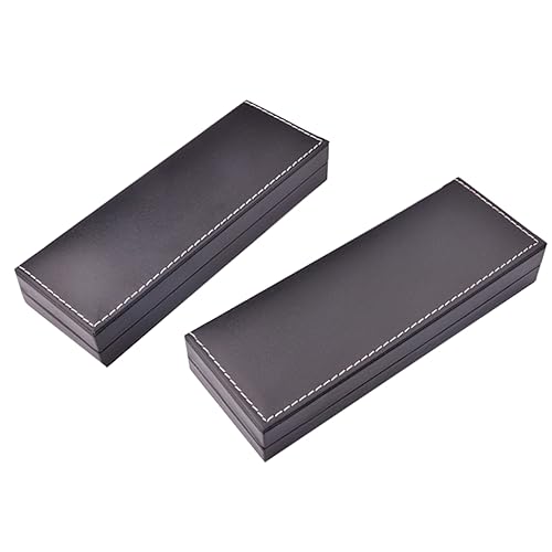 Uonlytech 2 Stücke Box Stift Box Bleistift Halter Stift Container Bleistift Fall Schwarz von Uonlytech