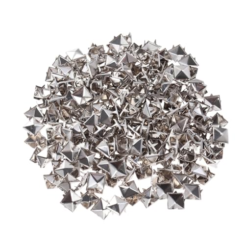 Uonlytech 200stücke Metallnieten Und Spikes Quadratische Nägel Für Diy Punk-schuhe Bekleidungszubehör Silber von Uonlytech