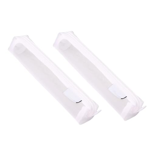 Uonlytech 2stücke Transparentes Stifteetui Mit Reißverschluss Bleistifttasche Für Schreibwaren Organizer Mit Mesh-lagerung Für Stifte Kugelschreiber Und Lineale Praktisch Und Leicht Für von Uonlytech