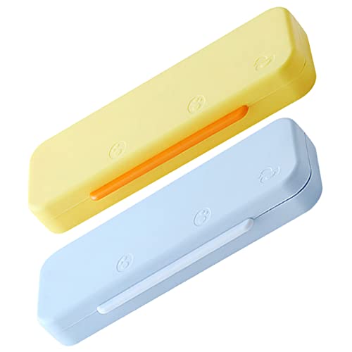 Uonlytech 2stücke Federmäppchen Für Schüler Großes Fassungsvermögen Doppelschicht Stiftebox Praktische Aufbewahrung Buntes Design Für Schule Und Büro von Uonlytech