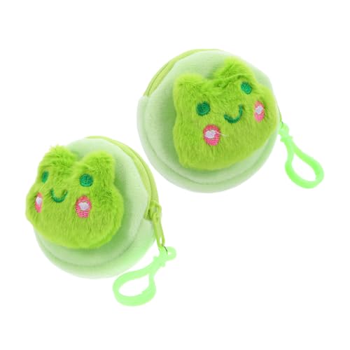 Uonlytech 2stücke Süße Plüsch-geldbörse Als Aufbewahrungstasche Für Kopfhörer Kleine Münzbörse Tragbarer Kopfhörerhalter Lustige Mini-geldbörse Für Münzaufbewahrungstasche von Uonlytech