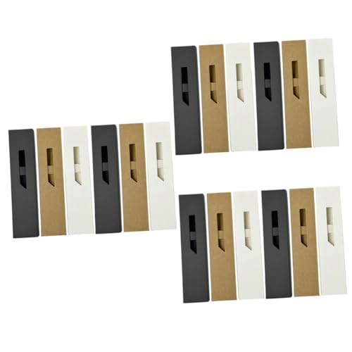 Uonlytech 3 Sätze Teiliges Stifthalter Mit Sichtfenster Stabiles Material Für Füllfederhalter Und Kugelschreiber Für Schule Kraftpapier 6 Stücke * 3 von Uonlytech