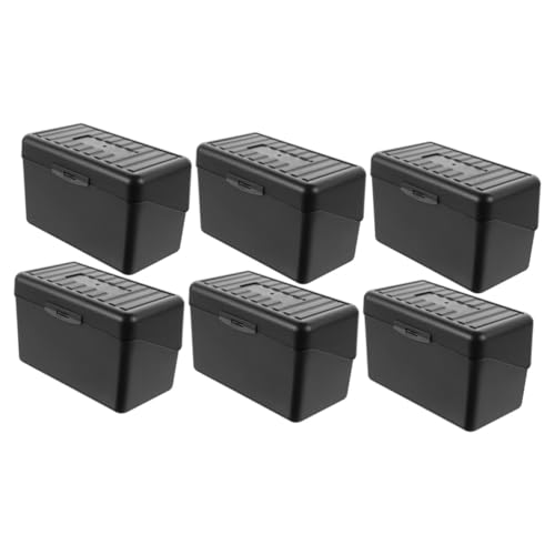 Uonlytech 3 Sätze Visitenkartenspeicherbox Inhaber Id -kartenhalter Karteikartenetui Fall Für Karteikartenhalter Karteikarten-Organizer Kartenhülle Pp Black 2 Stücke * 3 von Uonlytech