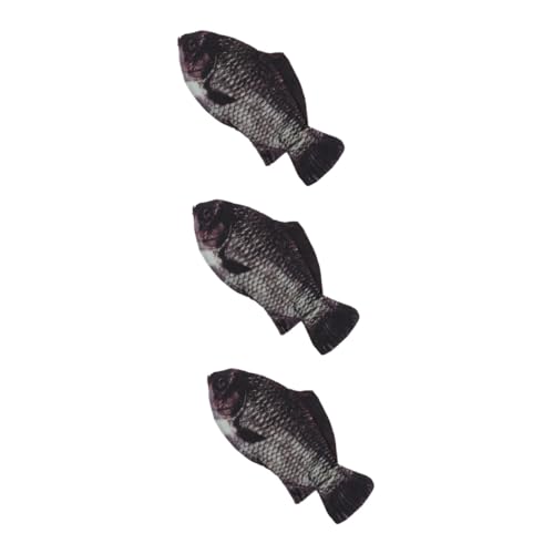 Uonlytech 3 Stück Multifunktionale Fischform Federtasche Kreative Stift Organizer für Schüler Tragbare Kosmetiktasche mit Großem Stauraum für Schreibwaren und Make Up von Uonlytech