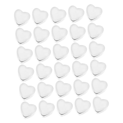 Uonlytech 30 Stück Silikon-ohrringverschlüsse: Herzförmiger Ohrstecker-backstopper – Komfortable Sicherheitsverschlüsse – Modisches Ohrring-accessoire Für Frauen von Uonlytech