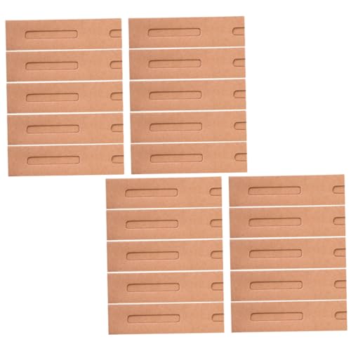 Uonlytech 30 Stück Teiliges Kraftpapier Stiftetui Faltbare Papierbox für Kugelschreiber Geschenkverpackung Büroalltag Elegante Leichte Schreibgerätehülle aus Stabilem Papier für Stifte und von Uonlytech