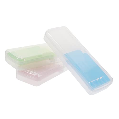 Uonlytech 3stücke Teiliges Multifunktionale Halbdurchsichtige Federmäppchen Für Mädchen Für Stifte Bleistifte Und Schreibwaren Für Schule Und Büro von Uonlytech