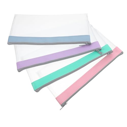 Uonlytech 4 Stück Banktasche Mit Reißverschlüssen Geldumschläge Zum Sparen Von Bargeld Geldumschläge Für Bargeld Umschlagbrieftaschen Für Damen Geldumschläge Für Die Kassenplanung Pu von Uonlytech