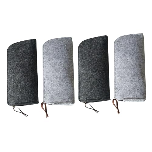 Uonlytech 4 Stück Teiliges Filz Stiftetui mit Fächern Kosmetiktasche und Organizer und Dunkelgrau für Stifte Schminke und Zubehör Robustes und Pflegeleichtes Material Praktische Uonlytech 4 Stück Teiliges Filz Stiftetui mit Fächern Kosmetiktasche und Organizer und Dunkelgrau für Stifte Schminke und Zubehör Robustes und Pflegeleichtes Material Praktische von Uonlytech