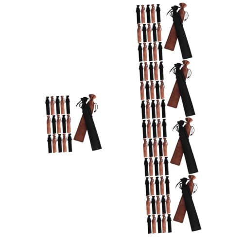 Uonlytech 5 Sätze Bleistiftbeutelgeschenk Baumwolle Kordelstring Mit Leinen Party Taschen Für Stift Bleistiftfälle Süßes Stifteetui Stiftabdeckungen Tragbare Stifttaschen Samt 20 Stück * 5 von Uonlytech