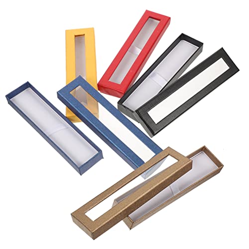 Uonlytech 5 Stück Stiftverpackungsbox Transparente für Füllfederhalter und Stifte für Aufbewahrung von Schreibwaren Kompakt und Praktisch für Reisen Farbe von Uonlytech