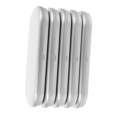 Uonlytech 5 Stück Tinplate Aufbewahrungsbox für Stifte Stilvoller Organizer mit Einfachem Design Platzsparend mit Praktischem Klappdeckel und Vielseitig für Schule und Büro von Uonlytech