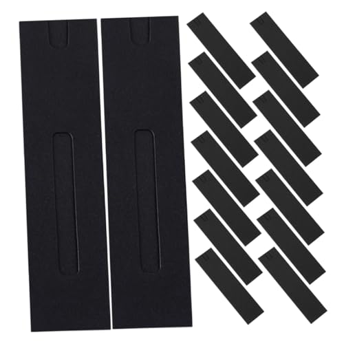 Uonlytech 50 Stück Papier-federmäppchen mit Sichtfenster Schwarze Stabile Kartonhüllen Multifunktionale Stifthüllen für Füllfederhalter Bleistifte und Kleine Accessoires Platzsparend von Uonlytech