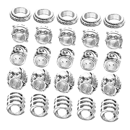 Uonlytech 50stücke Dreadperlen Haar Manschetten Zubehör Haarmanschetten Für Zöpfe Haarschmuck Dreadlock-accessoires Haarring Uonlytech 50stücke Dreadperlen Haar Manschetten Zubehör Haarmanschetten Für Zöpfe Haarschmuck Dreadlock-accessoires Haarring von Uonlytech