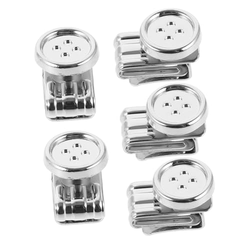 5Stücke Hosenträgerknöpfe ohne Metallknöpfe zum Anklemmen Vielseitig Einsetzbar für Herren Hosenträger Elegantes Design Sicher und Praktisch von Uonlytech