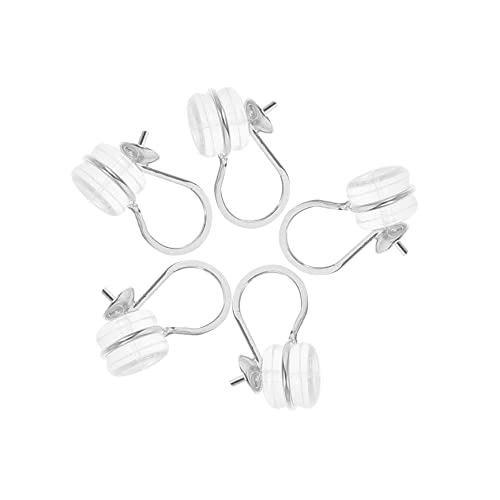 Uonlytech 6 Stück Teiliges Ohrclips Piercing Ohrclip Basis für Diy Ohrringe Perlenhalter Ohrring Zubehör Leicht Tragbar Komfortabel für Frauen und Geschenkideen von Uonlytech