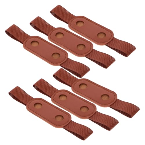 Uonlytech 6stücke Pu Stifthalter Mit Elastischem Band Praktische Pen Pouch Für Notizbuch Stiftaufbewahrungstasche Für Schule Und Büro Einzelstift-Design von Uonlytech