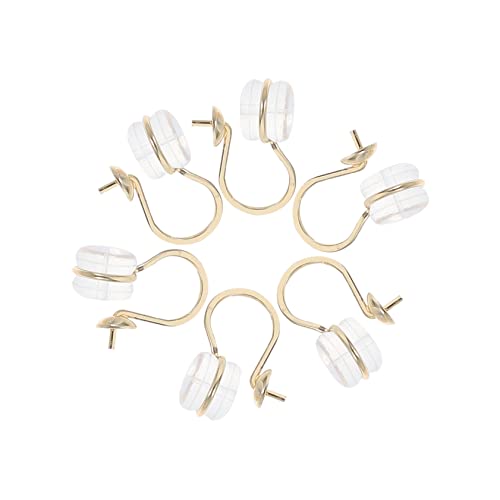 Uonlytech 6stücke Perlen Ohringe Diy Ohrringherstellungszubehör Ohrclip-basis Ohrringdekoration Ohrclip Zubehör Aus Leichtem Und Langlebigem Material von Uonlytech